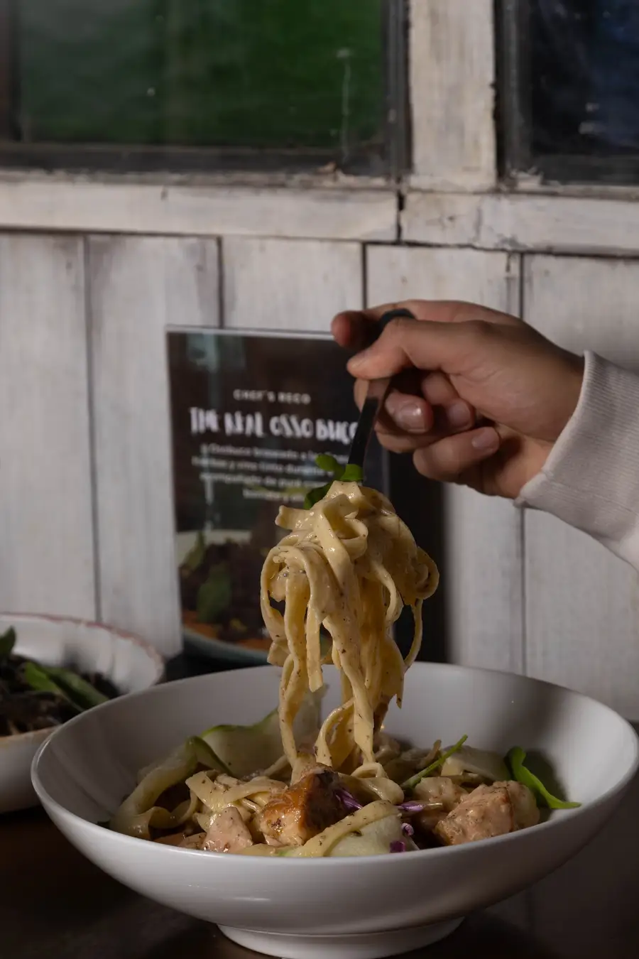Fettuccine a la crema de Monthy's para pedir en Pilar